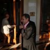 Carla Bruni et Nicolas Sarkozy arrivent à leur hôtel à Athènes en Grèce le 22 octobre 2017. Carla Bruni sera en concert les 23 et 24 octobre 2017 au théâtre Pallas dans le cadre de sa tournée "French Touch".