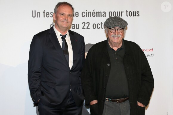 Jean Becker lors du photocall de la soirée de remise de prix au Festival Lumière à Lyon le 20 octobre 2017.