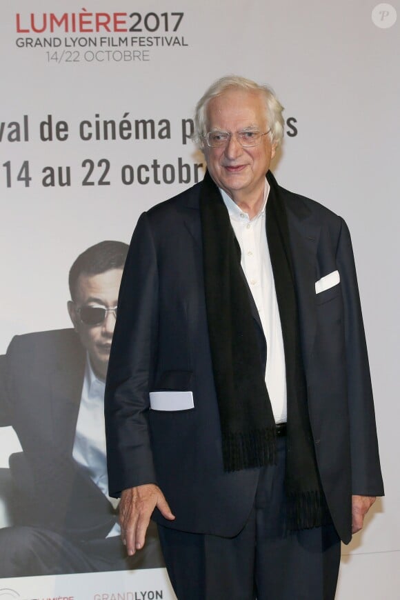 Bertrand Tavernier lors du photocall de la soirée de remise de prix au Festival Lumière à Lyon le 20 octobre 2017.