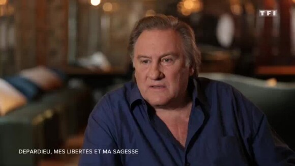 Gérard Depardieu évoque son fils Guillaume et les Français dans l'émission Sept à Huit sur TF1 le 22 octobre 2017.