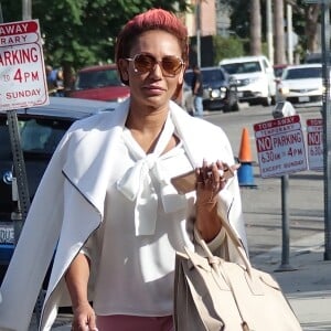 Mel B (Melanie Brown) arrive au tribuanl séparemment de son ex mari S. Belafonte à Los Angeles, le 15 septembre 2017.