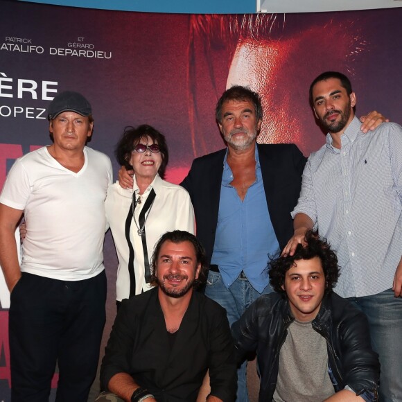 Exclusif - Benoît Magimel, Dani, Olivier Marchal, le rappeur Gringe, Michaël Youn, Idir Chender - Avant-première du film "Carbone" au cinéma La Renaissance à Saint-Tropez, le 19 août 2017. © Dominique Jacovides/Cyril Moreau/Bestimage