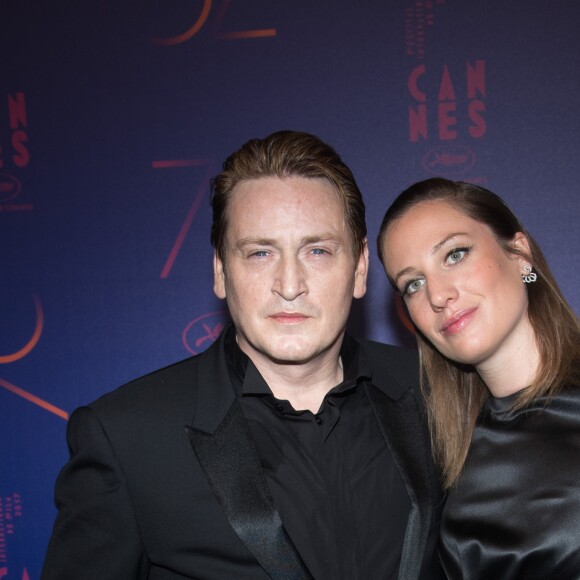 Benoît Magimel et sa compagne Margot - Photocall du dîner des 70 ans du Festival International du Film de Cannes. Le 23 mai 2017. © Borde-Jacovides-Moreau / Bestimage