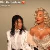 Kardashian déguisée en Madonna, sa soeur Kourtney en Michael Jackson, pour Halloween, 28 octobre 2017.