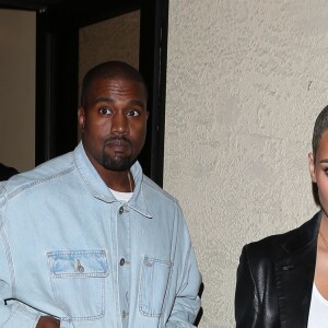 Kanye West et sa femme Kim Kardashian - Les célébrités arrivent à l'anniversaire de K. Kardashian au restaurant Carousel à Los Angeles, le 26 octobre 2017.