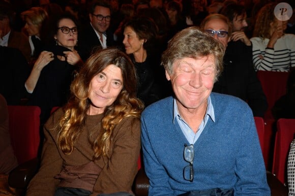 Semi-exclusif - Etienne Chatiliez et sa femme - Générale de la pièce "Ramsès II" au théâtre des Bouffes-Parisiens à Paris le 23 octobre 2017. © Coadic Guirec/Bestimage