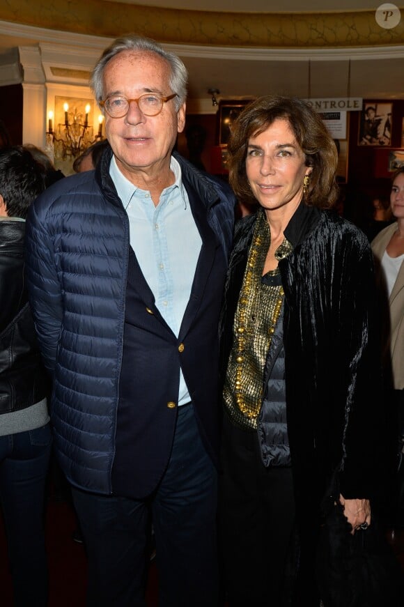 Semi-exclusif - Olivier Orban et sa femme Christine Orban - Générale de la pièce "Ramsès II" au théâtre des Bouffes-Parisiens à Paris le 23 octobre 2017. © Coadic Guirec/Bestimage23/10/2017 - Paris