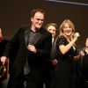 Quentin Tarantino et Mélanie Laurent - Remise du Prix Lumière à Quentin Tarantino lors du Festival Lumière à Lyon le 18 octobre 2013.
