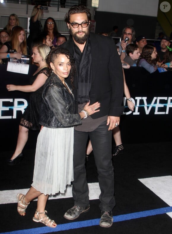 Jason Momoa et Lisa Bonet - Première du film "Divergente" au Regency Village Theater à Westwood. Le 18 mars 2014