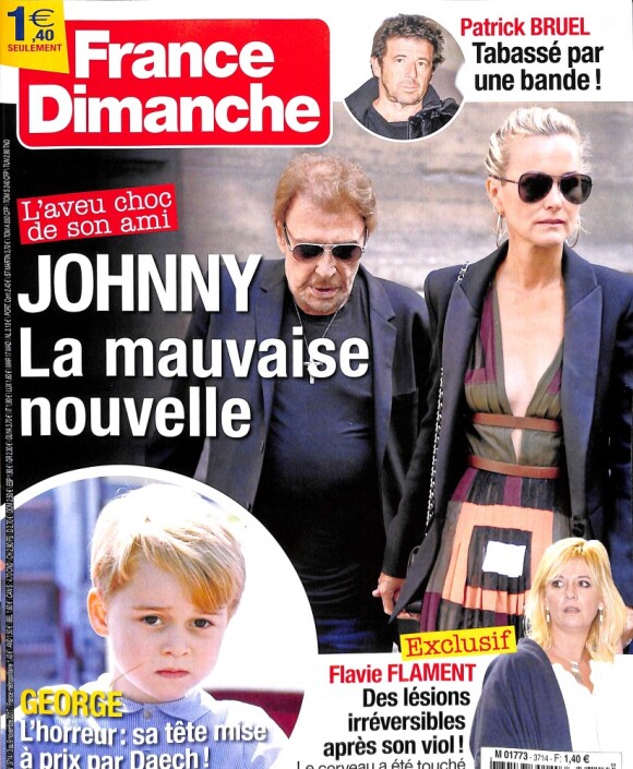 Magazine "France Dimanche" en kiosques le 3 novembre 2017.