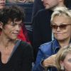 Muriel Robin et sa compagne Anne Le Nen - People a la demi-finale entre J. Sock et J. Benneteau - Tournoi de tennis "Rolex Paris Masters 2017" - paris le 4 novembre 2017 © Veeren - Perusseau / Bestimage