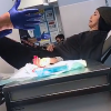 Nabilla Benattia à l'hôpital, Londres, dimanche 5 novembre 2017, Snapchat
