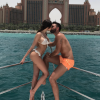 Nabilla et Thomas s'embrassant langoureusement à Dubaï, le 4 juin 2017.