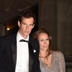 Andy Murray et sa femme Kim Sears - Dîner de gala avec Serena Williams et Andy Murray victorieux du tournoi de tennis de Wimbledon à Londres le 10 juillet 2016.