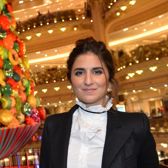 Géraldine Nakache - L'auteure-compositrice-interprète américaine B. Ditto donne le coup d'envoi du noël "Spectacular Spectacular" des Galeries Lafayette à Paris, France, le 8 novembre 2017. © Veeren/Bestimage