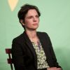 Sandrine Rousseau lors de la conférence de presse d'Europe-Écologie-Les-Verts à Paris, le 16 janvier 2014.