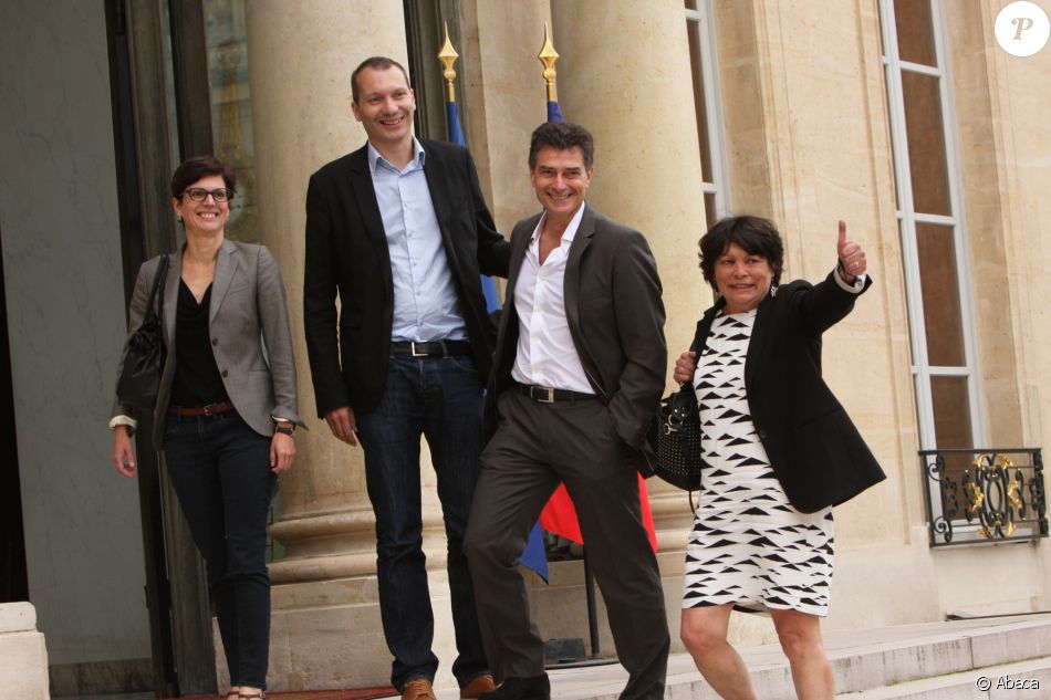 French Europe Ecologie Les Verts Green Party Members Sandrine Rousseau Michele Rivasi David Cormand And Pascal Durand Arriving At The Elysee Palace In Paris Purepeople