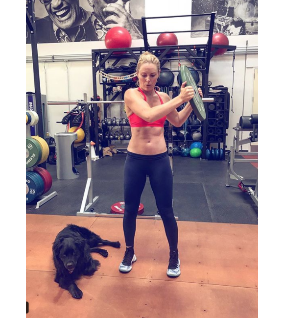 Lindsey Vonn s'entraîne dur en vue des JO de Pyeongchang 2018. Photo Instagram novembre 2017.
