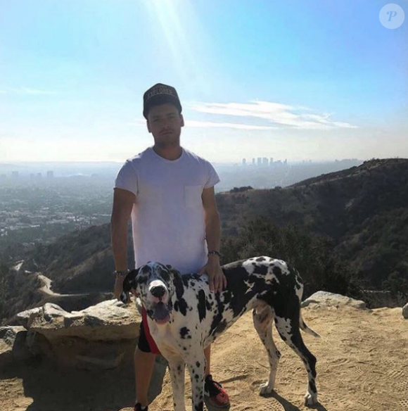 Iris Mittenaere et Kev Adams étaient tous les deux à Los Angeles. Dimanche 12 novembre 2017.