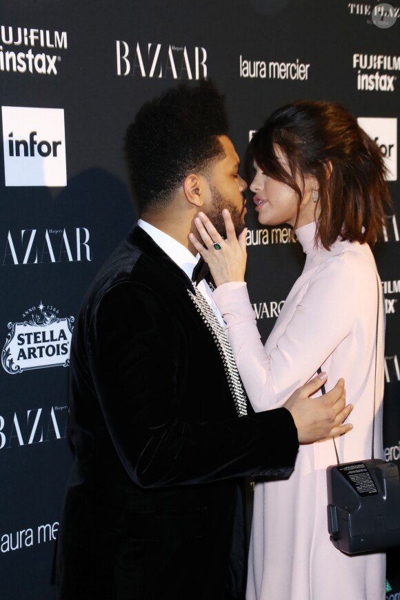 The Weeknd et Selena Gomez à la soirée Harper's Bazaar Icons au Plaza Hotel le 8 septembre 2017 à New York