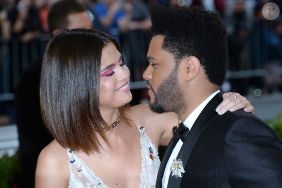 Selena Gomez et The Weeknd au Met Gala à New York, le 1er mai 2017