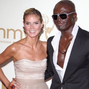 Heidi Klum et Seal - 63e cérémonie des Emmy Awards au Nokia Theatre de Los Angeles le 18 septembre 2017.