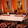 La reine Letizia d'Espagne à Mexico le 13 novembre 2017 avec le président Enrique Peña Nieto et sa femme Angelica Rivera lors du dîner organisé à l'occasion du World Cancer Leaders' Summit (13-15 novembre). © Jack Abuin/Zuma Press/Bestimage