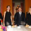 La reine Letizia d'Espagne à Mexico le 13 novembre 2017 avec le président Enrique Peña Nieto et sa femme Angelica Rivera lors du dîner organisé à l'occasion du World Cancer Leaders' Summit (13-15 novembre). © Jack Abuin/Zuma Press/Bestimage