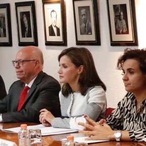 La reine Letizia d'Espagne lors d'une réunion au siège de la Croix-Rouge mexicaine à Mexico, le 13 novembre 2017. © Jack Abuin/Zuma Press/Bestimage