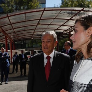 La reine Letizia d'Espagne en visite au siège de la Croix-Rouge mexicaine à Mexico, le 13 novembre 2017. © Jack Abuin/Zuma Press/Bestimage