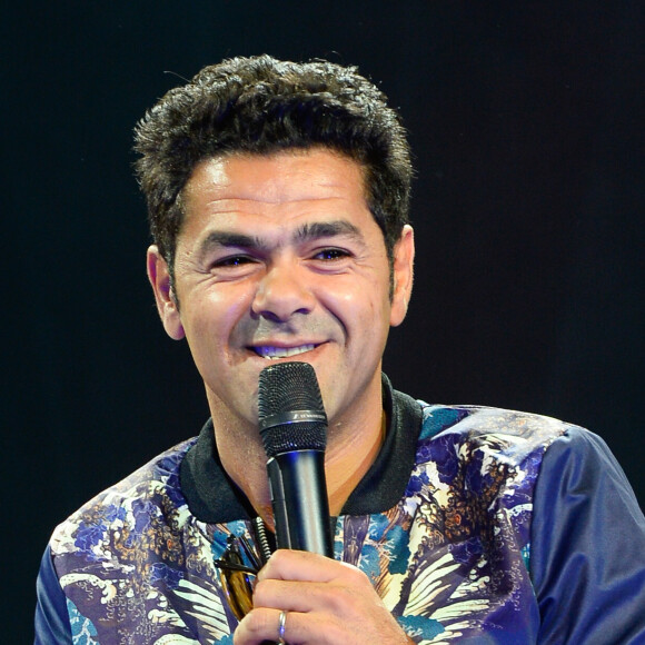 Exclusif - Jamel Debbouze, parrain de la manifestation, lors de la finale de l'Euro de l'impro culture et diversité au théâtre le Comédia à Paris le 10 juillet 2016. © Coadic Guirec/Bestimage