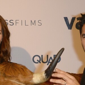 Mélissa Theuriau et son mari Jamel Debbouze - Avant-première du film "La Vache" au cinéma Pathé Wepler à Paris le 14 février 2016. © Coadic Guirec/Bestimage