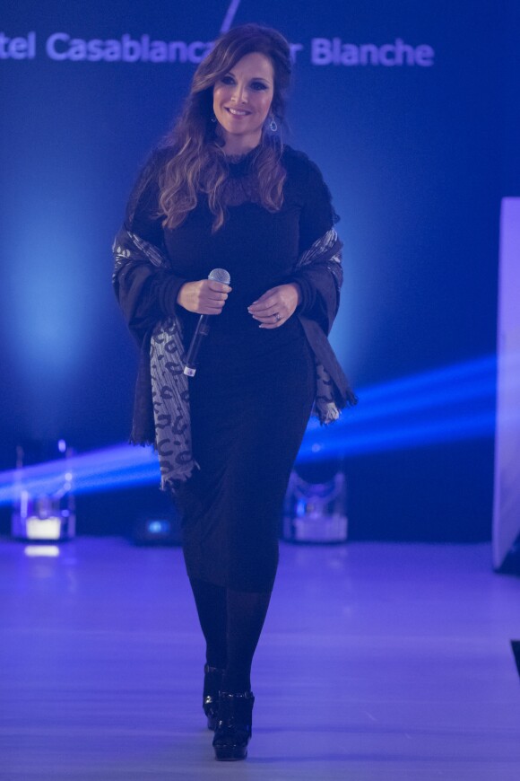 Exclusif - Hélène Ségara - Soirée du défilé "Casa Fashion Show" au Sofitel Tour Blanche à Casablanca au Maroc le 28 mars 2015.