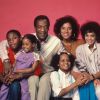 Bill Cosby et la famille Huxtable du Cosby Show en 1984.