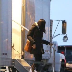 Exclusif - Meghan Markle sur le tournage de la deuxième partie de la saison 7 de la série 'Suits' à Toronto au Canada le 12 novembre 2017.