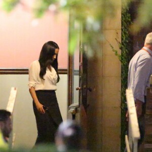 Exclusif - Meghan Markle sur le tournage de Suits à Toronto le 18 octobre 2017.