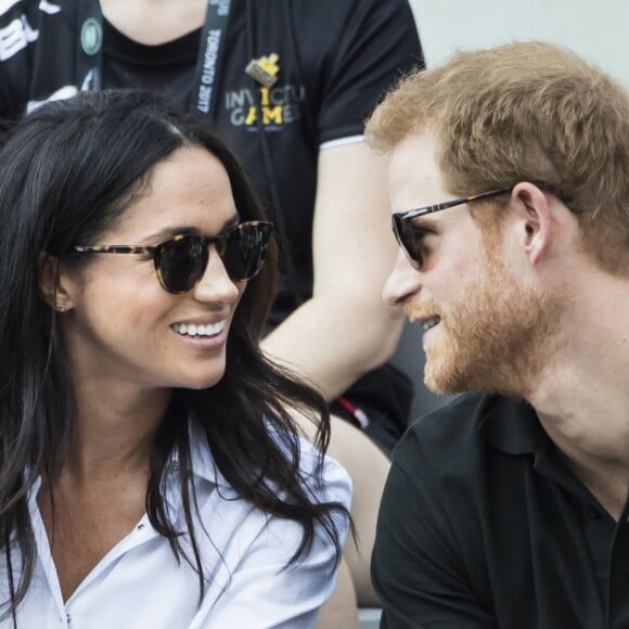 Meghan Markle et le prince Harry en couple lors des Invictus Games le 25 septembre 2017 à Toronto.