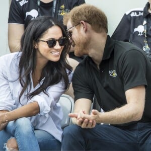 Meghan Markle et le prince Harry en couple lors des Invictus Games le 25 septembre 2017 à Toronto.