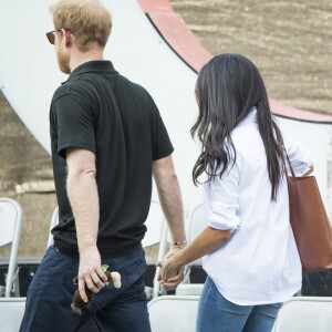 Meghan Markle et le prince Harry en couple lors des Invictus Games le 25 septembre 2017 à Toronto.