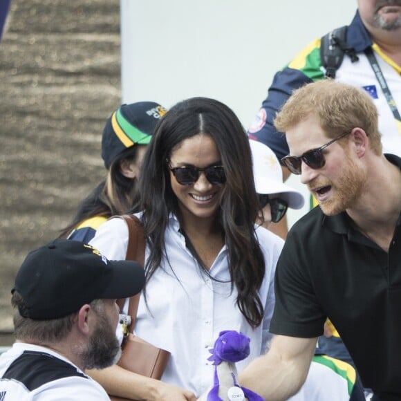 Meghan Markle et le prince Harry en couple lors des Invictus Games le 25 septembre 2017 à Toronto.