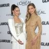 Bella et Gigi Hadid aux Glamour Women Of The Year Awards à Brooklyn, New York, le 13 novembre 2017.