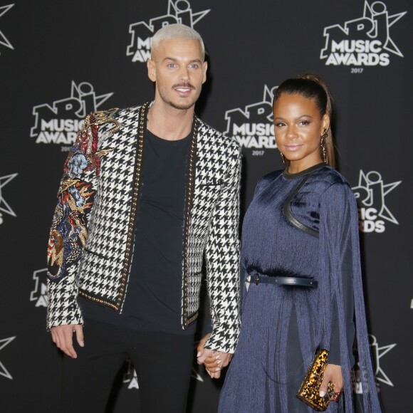 M. Pokora et Christina Milian - 19e édition des NRJ Music Awards à Cannes le 4 novembre 2017. © Christophe Aubert via Bestimage