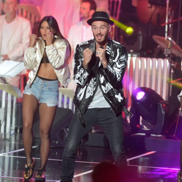 Exclusif - Matt Pokora (M. Pokora) - Enregistrement de l'émission "Les Années Bonheur" n°76 à Saint-Denis le 7 mars 2017.