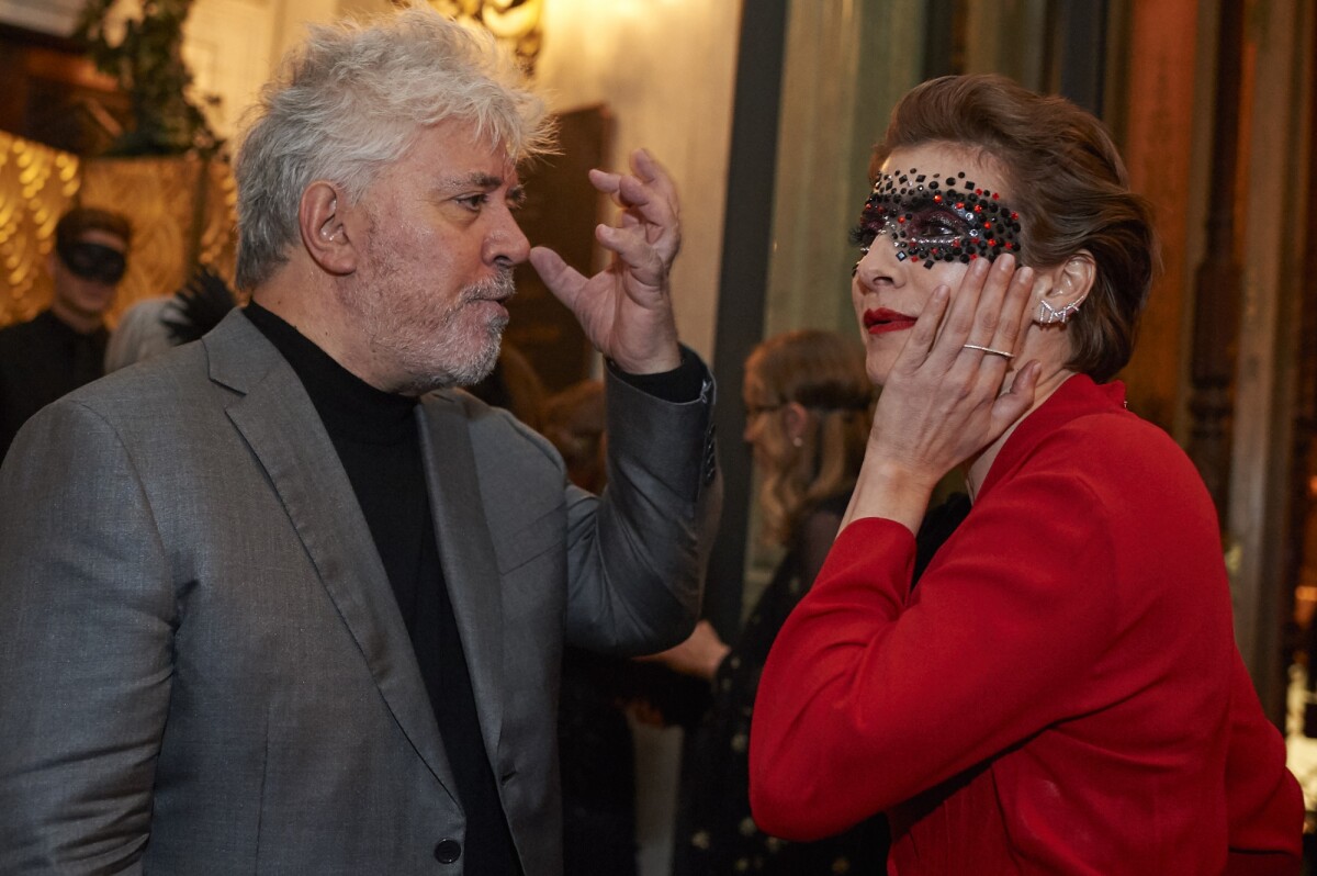 Photo : Pedro Almodovar et Najwa Nimri - Bal masqué DIOR au Palais des