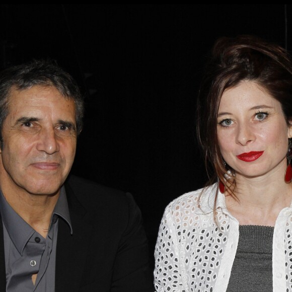 Julien Clerc et sa femme Hélène Grémillon - Soirée annuelle de la Fidh, la fédération internationale des Ligues des droits de l'homme. Le 5 décembre 2011.