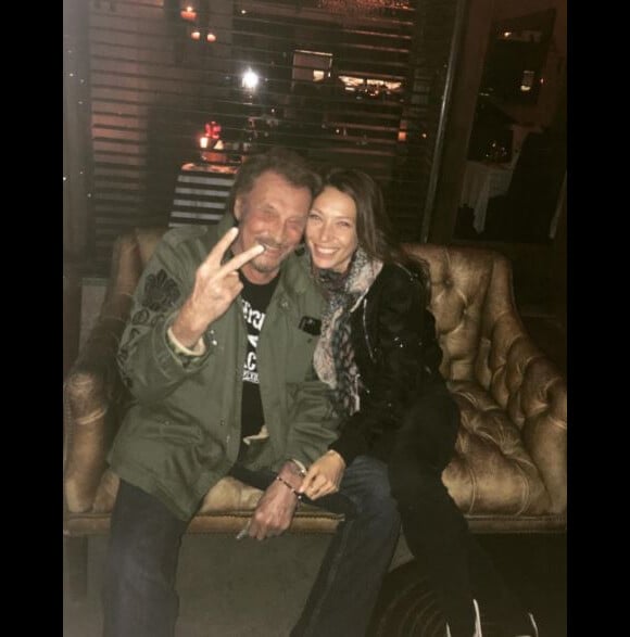 Laura Smet pose avec son papa, Johnny Hallyday, à Los Angeles. Photo postée sur Instagram le 27 février 2017.