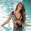 Miss Corse en maillot de bain lors du voyage Miss France 2018 en Californie, en novembre 2017.