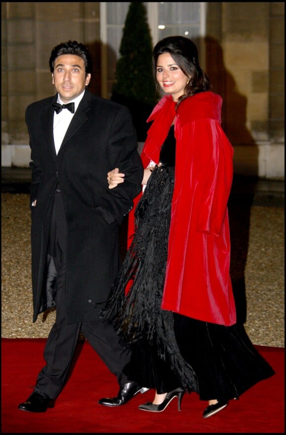 Shirel et son ex-mari à l'Élysée, pour la visite de Shimon Peres, le 10 mars 2008