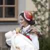 La princesse Sofia de Suède et le prince Gabriel - Baptême du prince Gabriel de Suède à la chapelle du palais Drottningholm à Stockholm le 1er décembre 2017.  Prince Gabriel's christening, Drottningholm Palace Chapel, 2017-12-0101/12/2017 - Stockholm