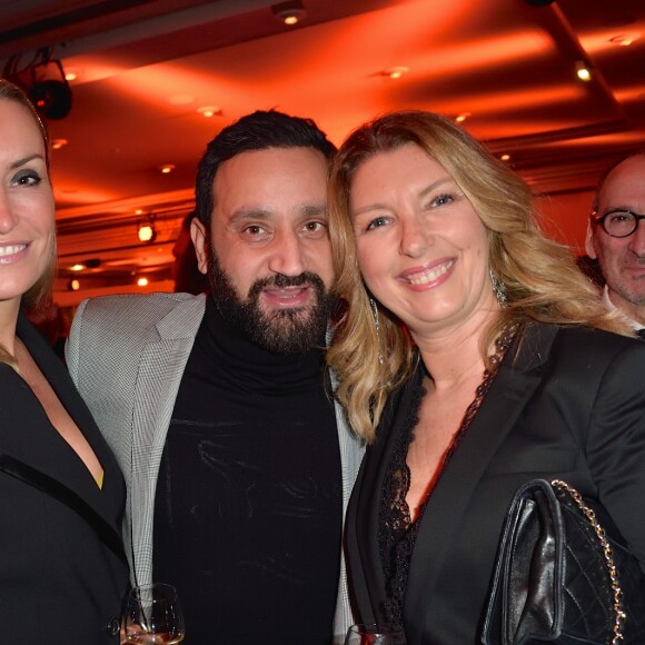 Exclusif - Cyril Hanouna et des amies - Soirée de gala caritative pour le lancement du futur "Institut Rafaël" (Maison de l'après Cancer) au Pavillon d'Armenonville à Paris le 2 décembre 2017. © Erez Lichtfeld/Bestimage